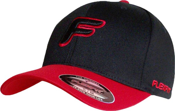 Bild von Original Flexfit Cap Basecap in Schwarz-Rot, Limited Edition