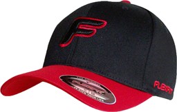 Bild von Original Flexfit Cap Basecap in Schwarz-Rot, Limited Edition