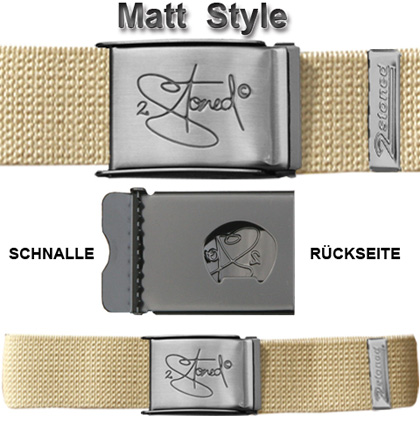 Bild von Breiter Gürtel mit Flaschenöffner in Beige von 2stoned