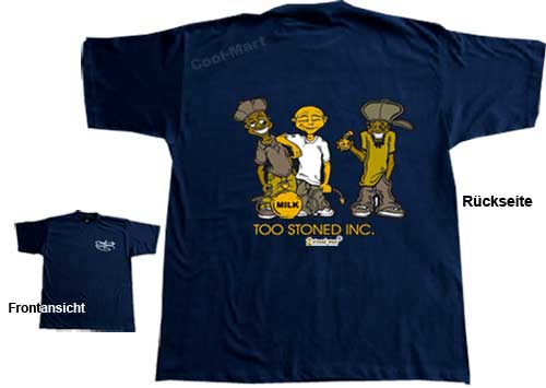 Bild von T-Shirt 2-STONED INC. in Navy Blau von 2stoned