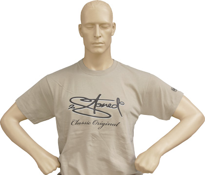 Bild von T-Shirt Vintage Style "Classic Logo"  in Beige von 2stoned