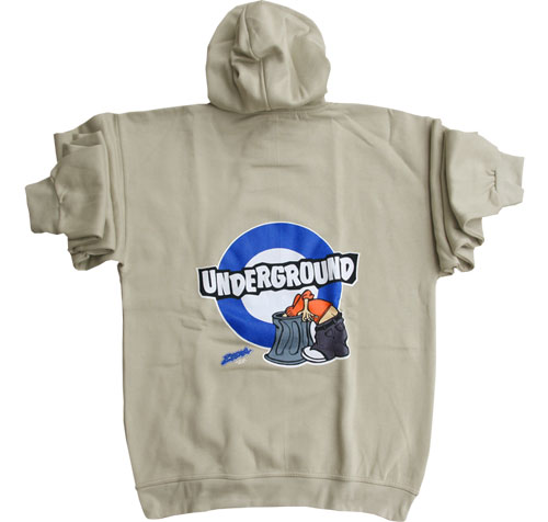 Bild von Kapuzen Sweatshirt Hood UNDERGROUND in Beige von 2stoned