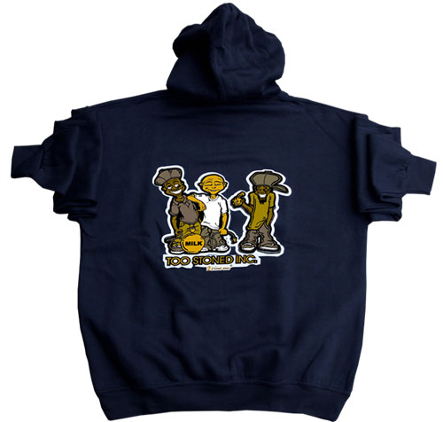 Bild von Kapuzen Sweatshirt Hood 2-STONED INC. in Navy Blau von 2stoned