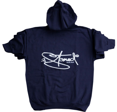 Bild von Kapuzen Sweatshirt Hood CLASSIC LOGO in Navy Blau von 2stoned