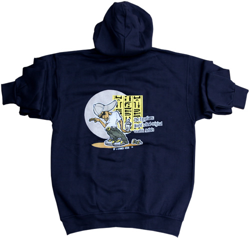 Bild von Kapuzen Sweatshirt Hood EGYPT TAGMASTER in Navy Blau von 2stoned