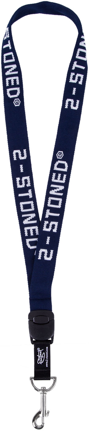 Bild von Schlüsselband 2 in 1 Navy Blau von 2stoned