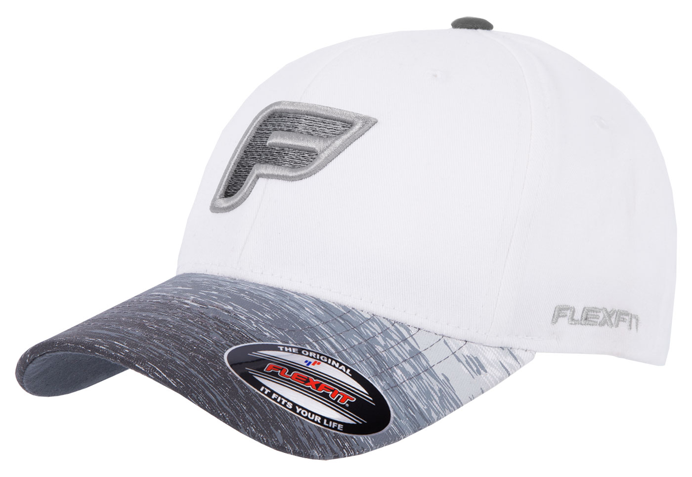 Bild von Original Flexfit Cap Basecap in Weiss-Grau, Limited Edition