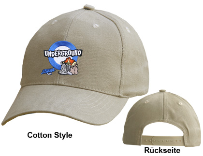 Bild von Basecap Logo UNDERGROUND in Beige von 2stoned