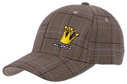 Bild von Original Flexfit Cap Glen Check in Braun-Khaki mit Stick Crown
