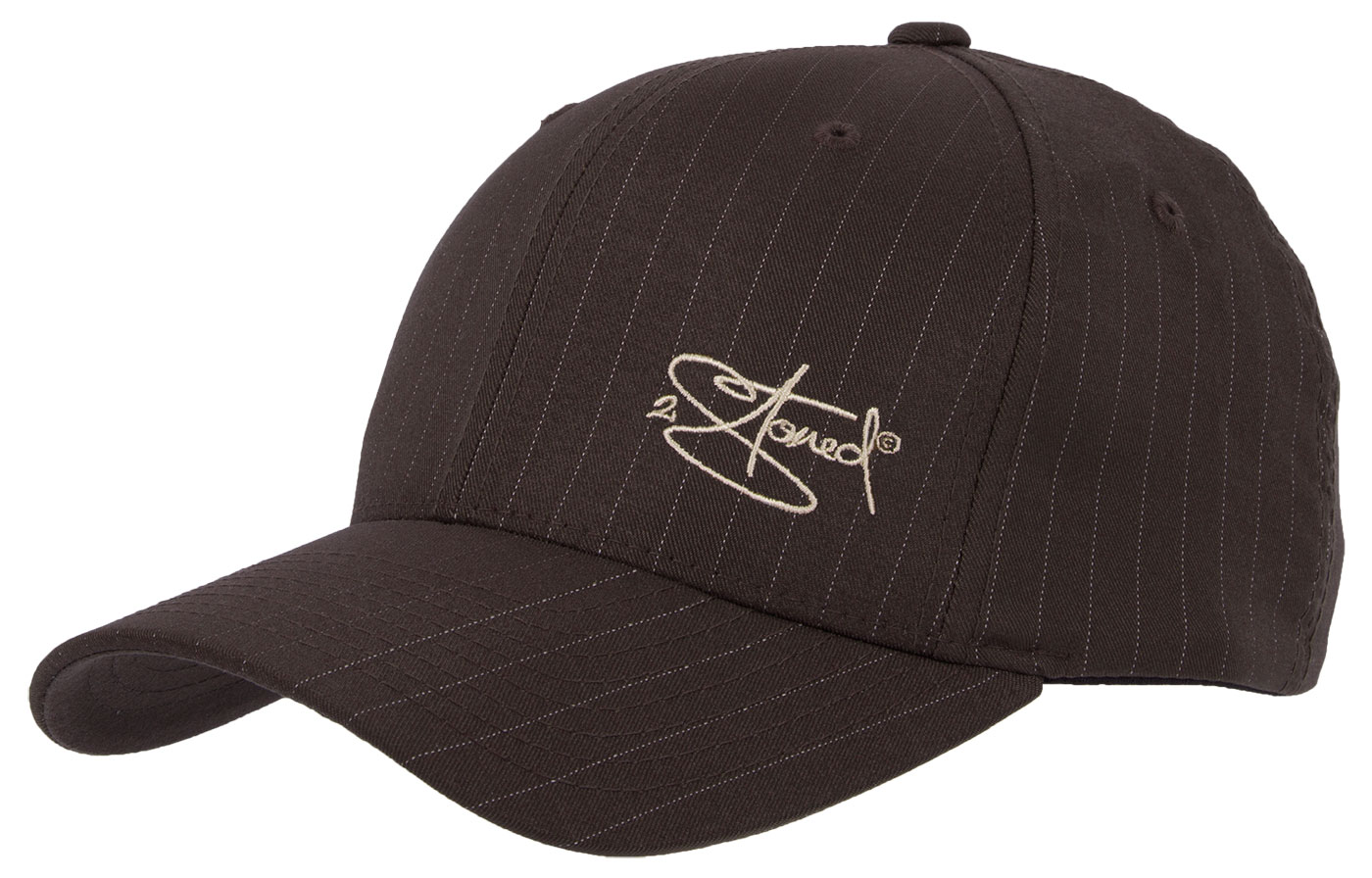 Bild von Original Flexfit Pinstripe in Braun mit Stick Classic Logo