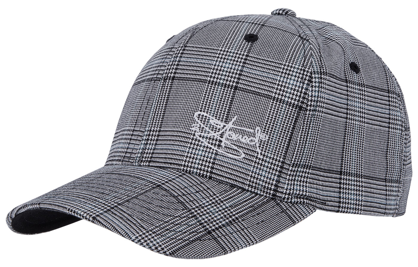 Bild von Original Flexfit Cap Glen Check in Schwarz-Weiss mit Stick Classic Logo