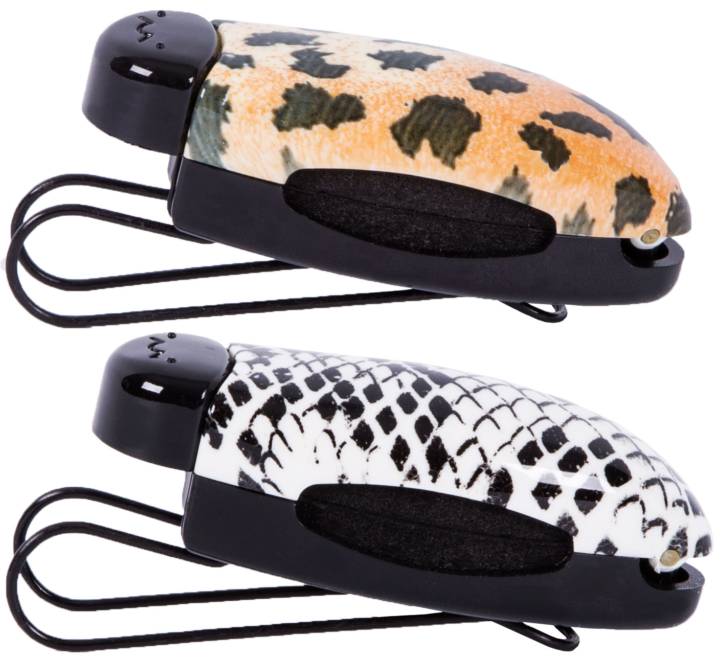 2-Stoned Markenshop. Brillenhalter Multiclip Brillenclip Leopard + Wood