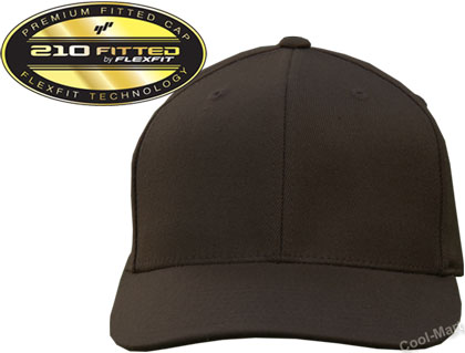 Bild von Original Flexfit Premium Fitted Cap Flat Visor in Braun