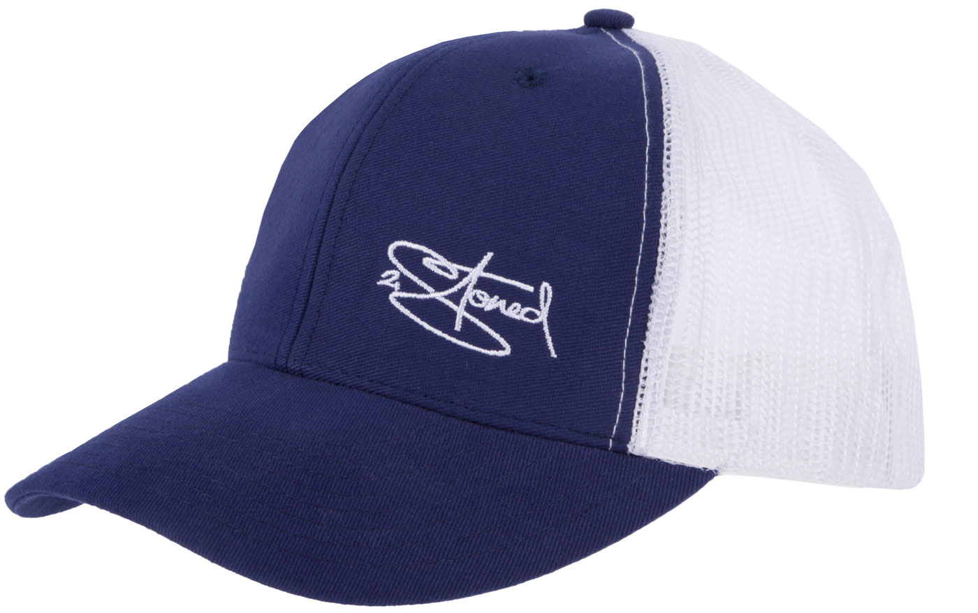 Bild von Retro Trucker Cap mit Stick Classic Logo in Navy-Weiss