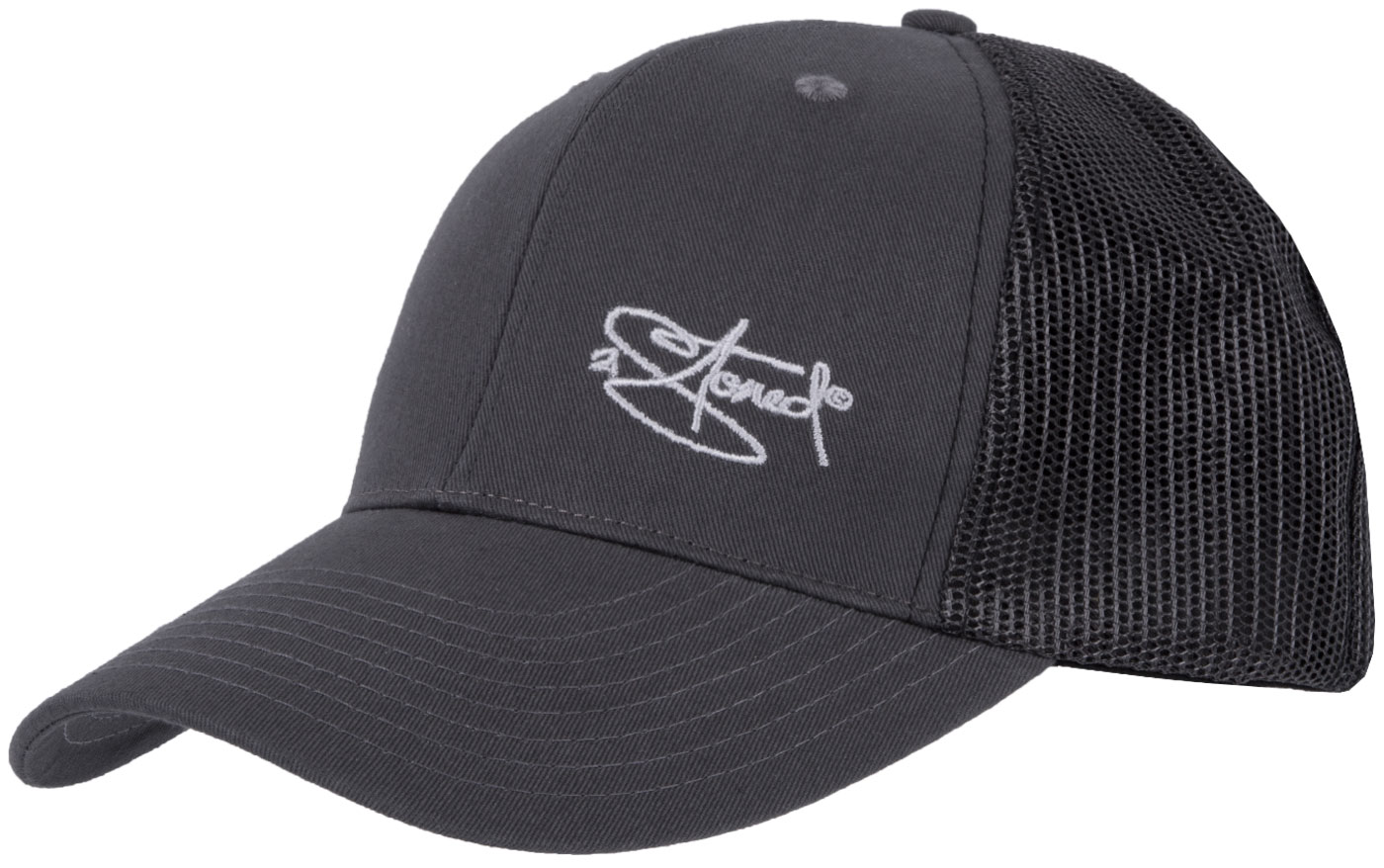 Bild von Retro Trucker Cap mit Stick Classic Logo in Anthrazit