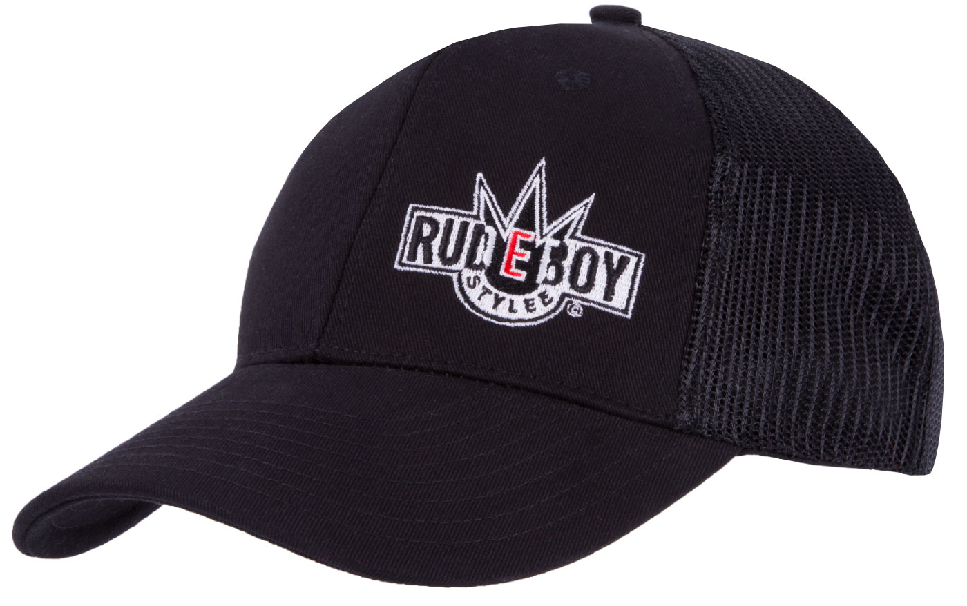 Bild von Retro Trucker Cap mit Stick Rudeboy Stylee in Anthrazit