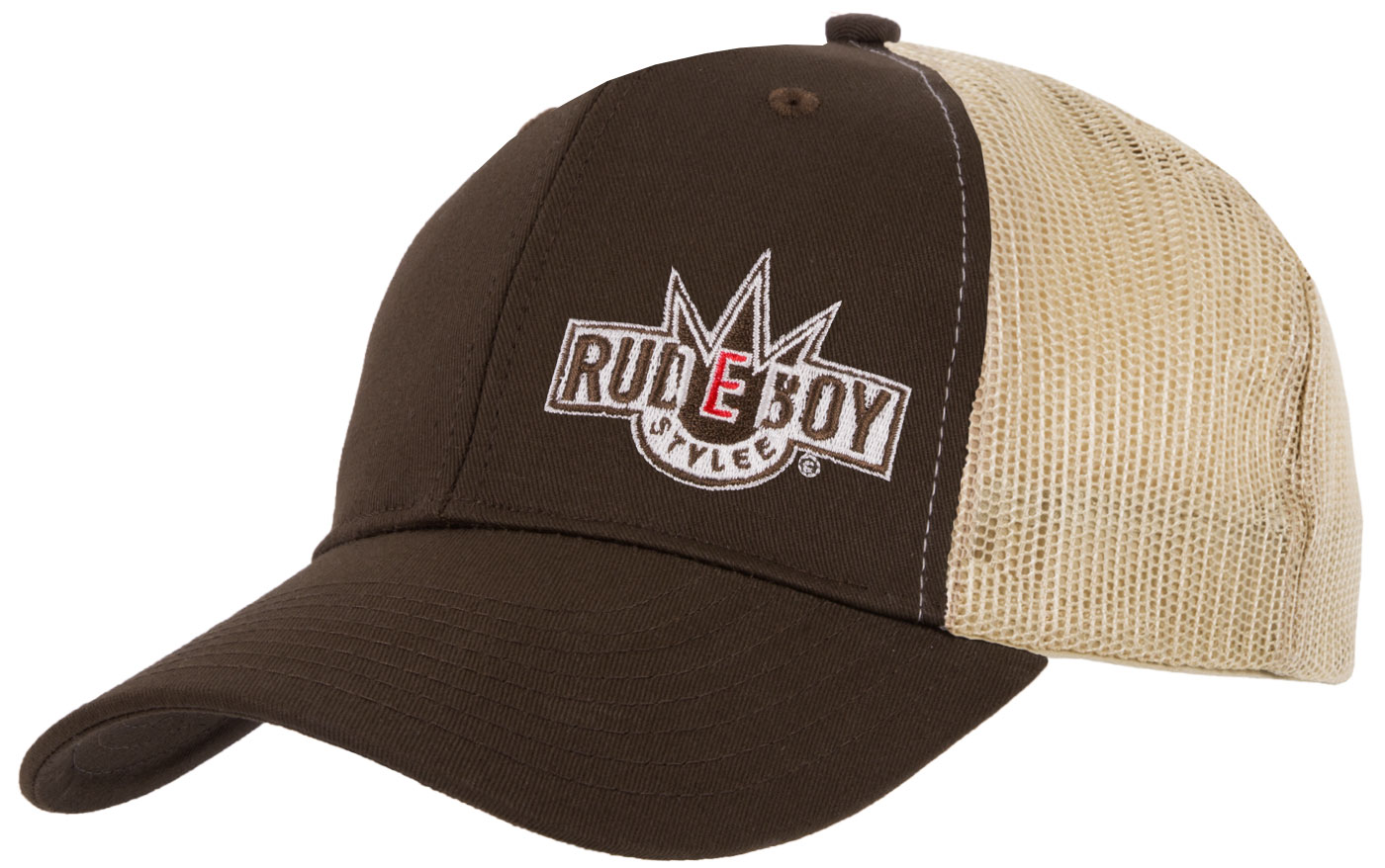 Bild von Retro Trucker Cap mit Stick Rudeboy Stylee in Schwarz