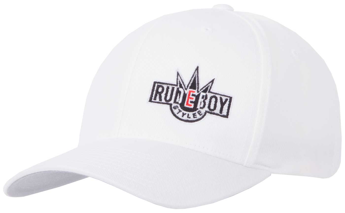 Bild von Baseball Cap Flexfit Fullcap in Weiss von Rudeboy Stylee