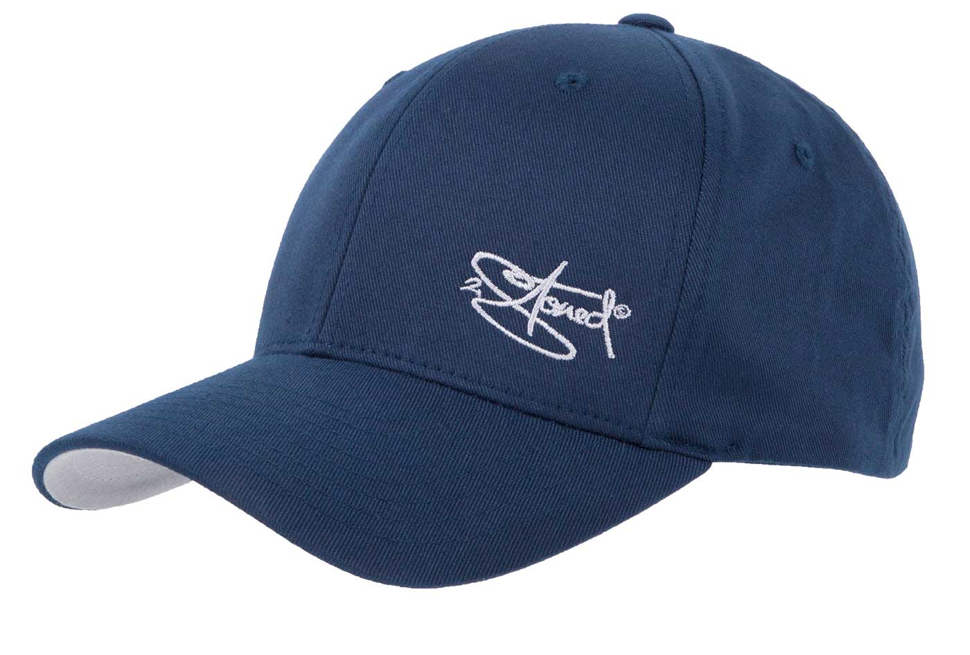 Cap Fullcap Baseballkappe Flexfit Markenshop. Blau Navy 2-Stoned