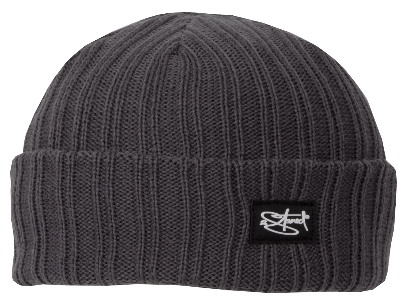 Bild von Original 2stoned Rib Beanie Cap Deluxe in Dark Grey