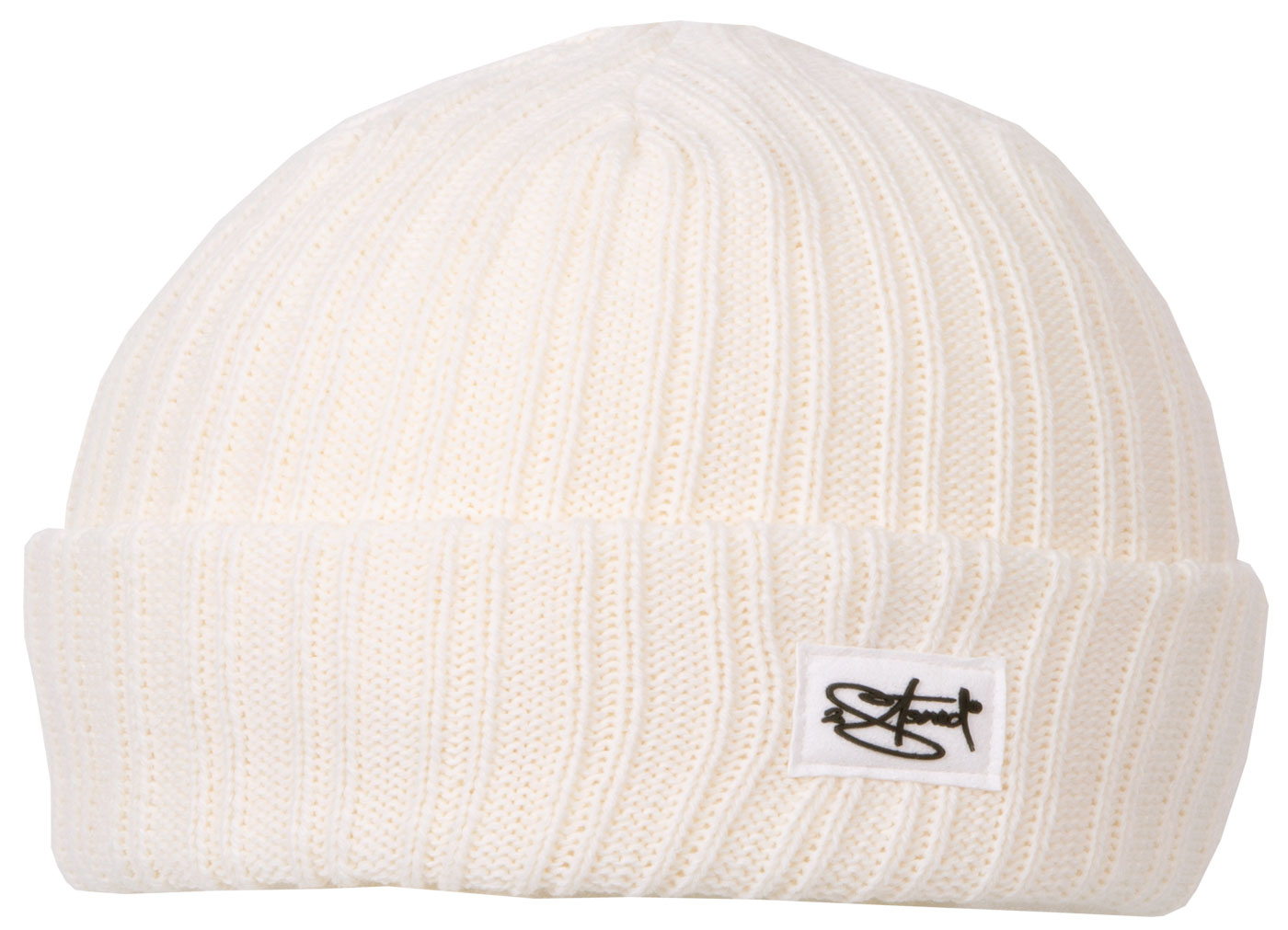 Bild von Original 2stoned Rib Beanie Cap Deluxe in Wollweiss