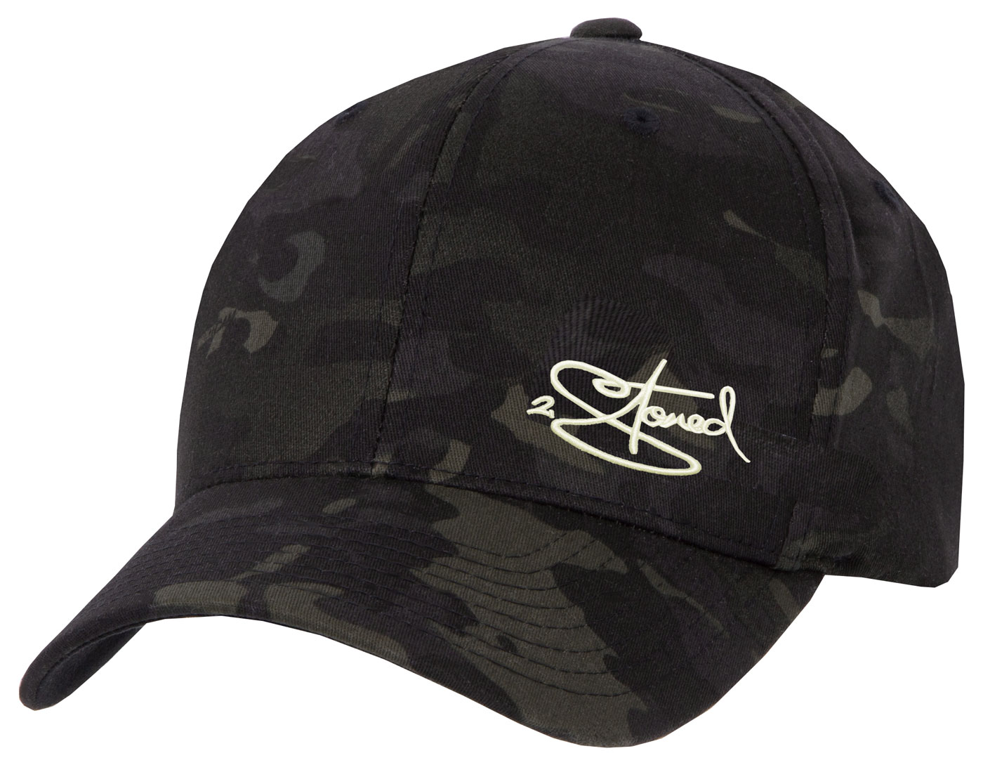 Bild von Baseball Cap Flexfit Multicam Black mit CLASSIC LOGO von 2stoned