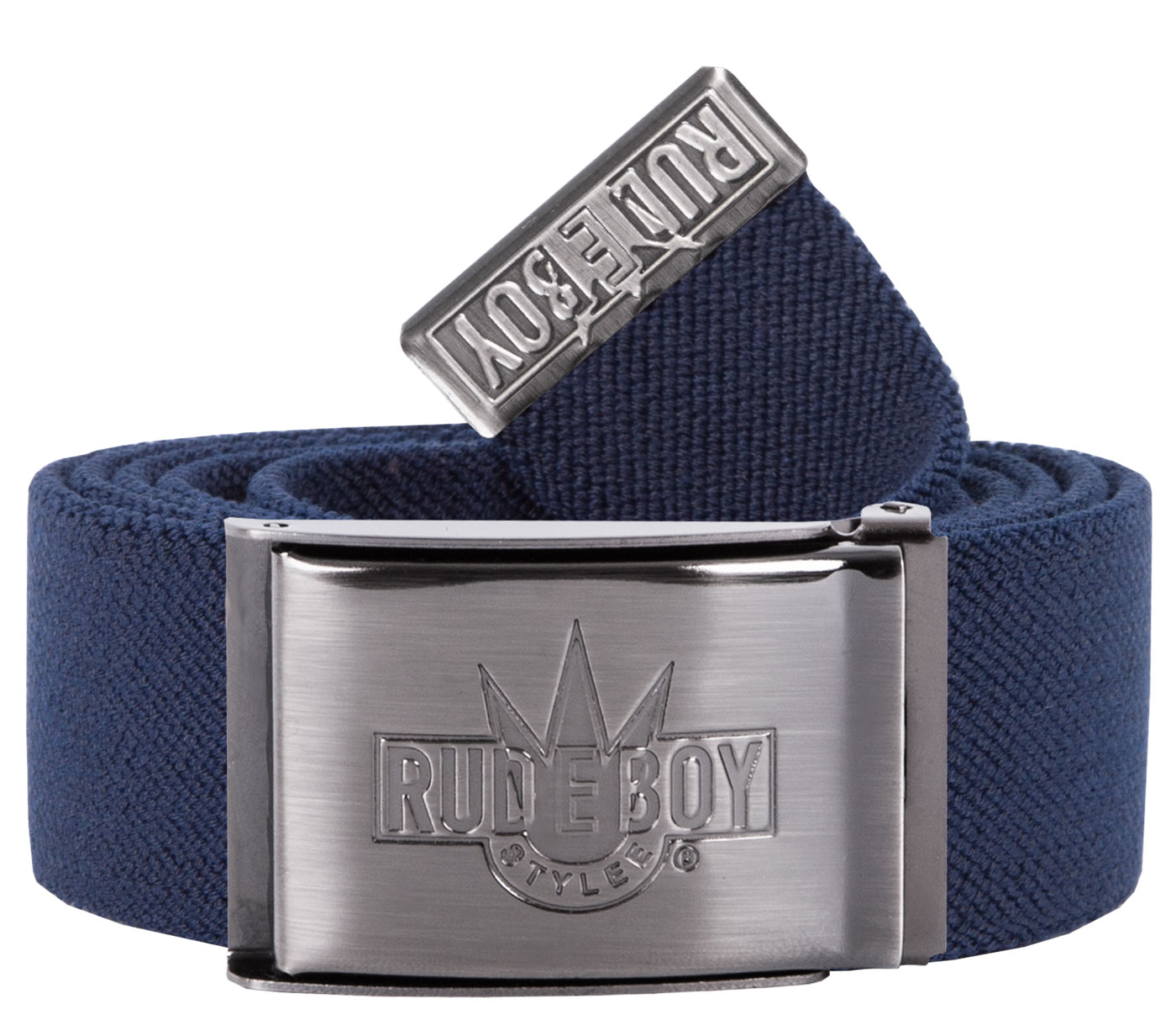 Bild von Rudeboy Stretchgürtel Classic Matt in Navy 130 cm - 150 cm 