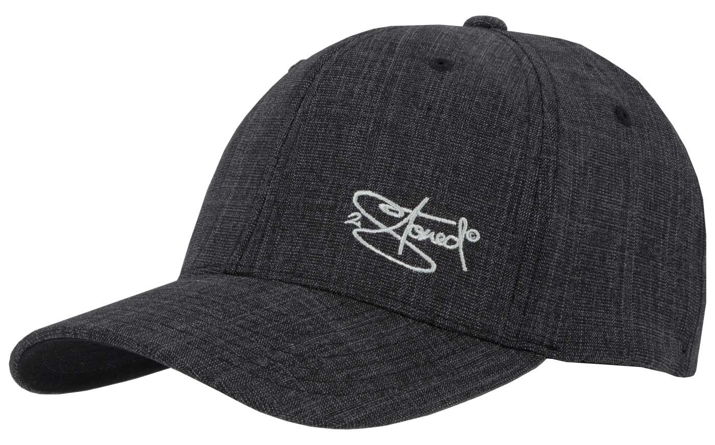 Bild von Baseball Cap 2Stoned Flexfit Fine Melange Black mit CLASSIC LOGO von 2stoned