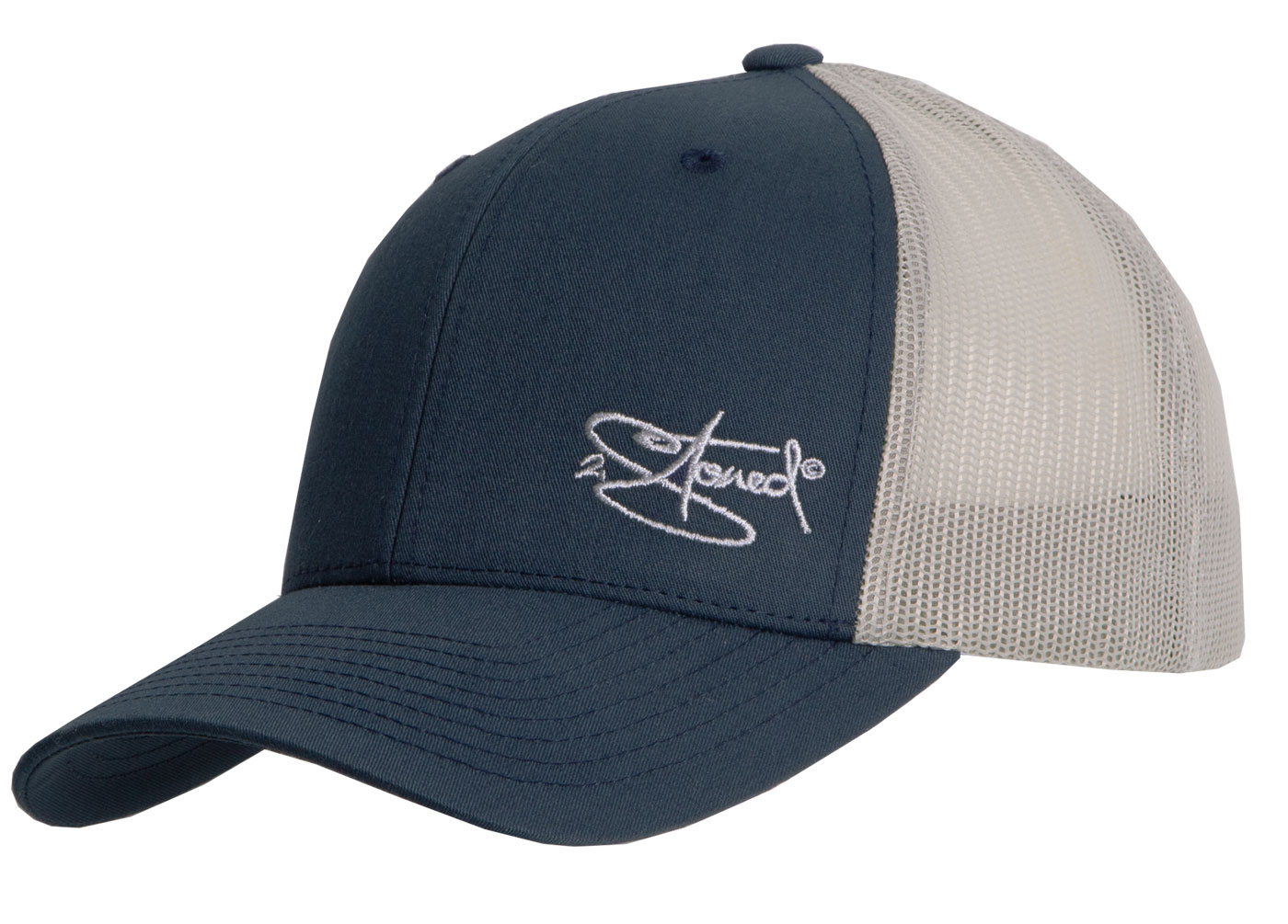 Bild von Original Flexfit Retro Trucker Snapback Cap in Navy-Grey