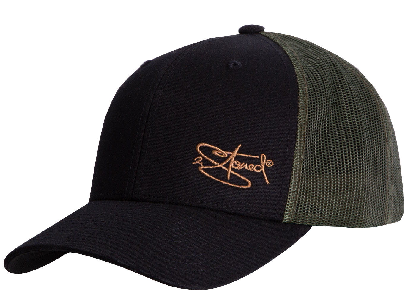 Bild von Original Flexfit Retro Trucker Snapback Cap in Schwarz-Olive