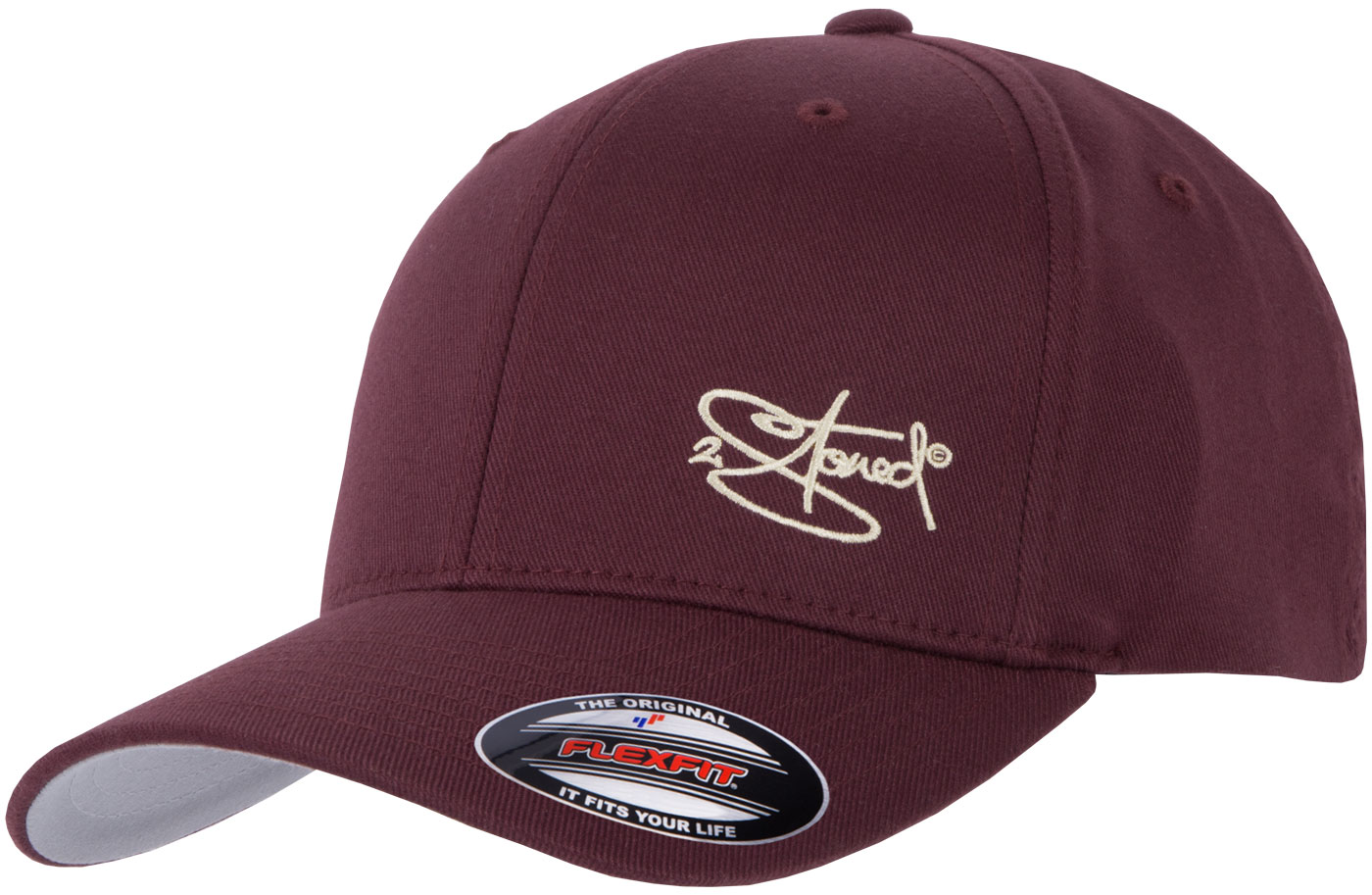 Bild von Baseball Cap Flexfit Fullcap CLASSIC LOGO in Maroon von 2stoned