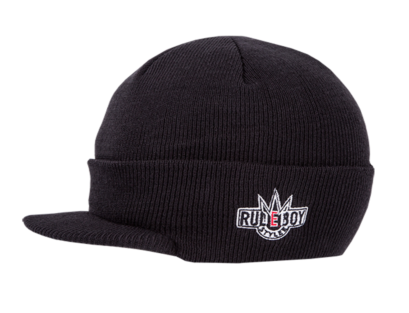 Bild von Original Rudeboy Visor Beanie Cap Deluxe in Schwarz Kindergröße
