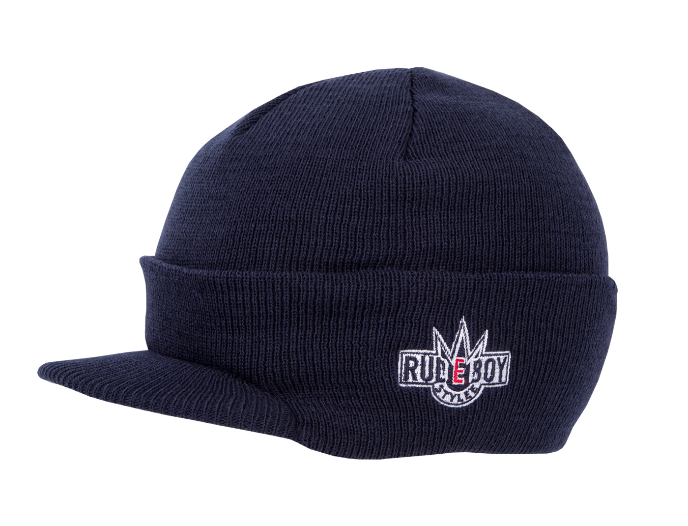 Bild von Original Rudeboy Visor Beanie Cap Deluxe in Dark Navy Kindergröße