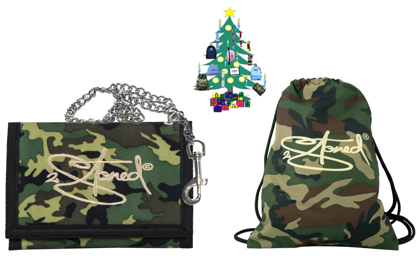 Bild von Geldbörse Ketten-Wallet und Stringbag CLASSIC LOGO in Camouflage von 2stoned