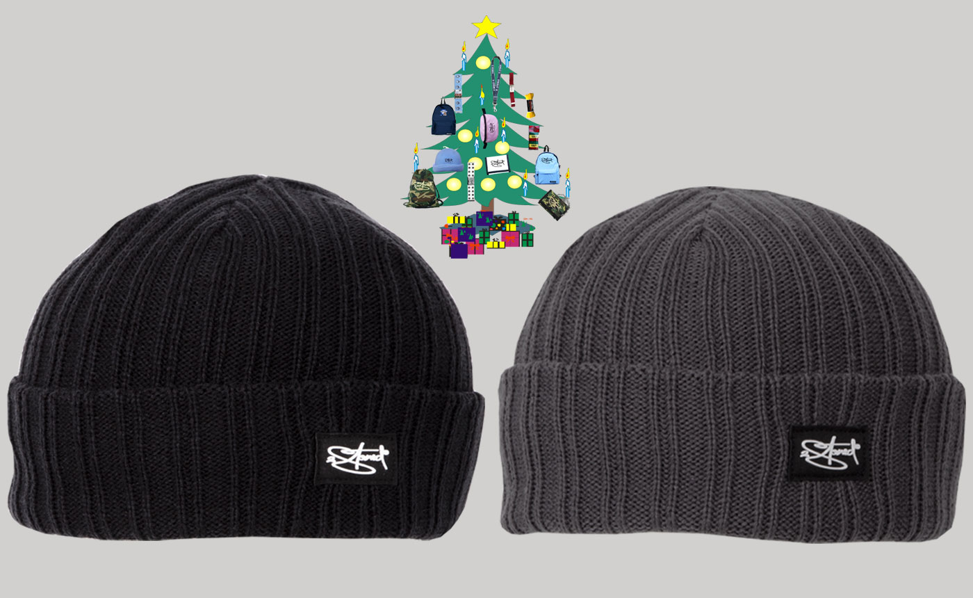 Bild von Original 2stoned Rib Beanie Cap Deluxe in Schwarz und Antharzit