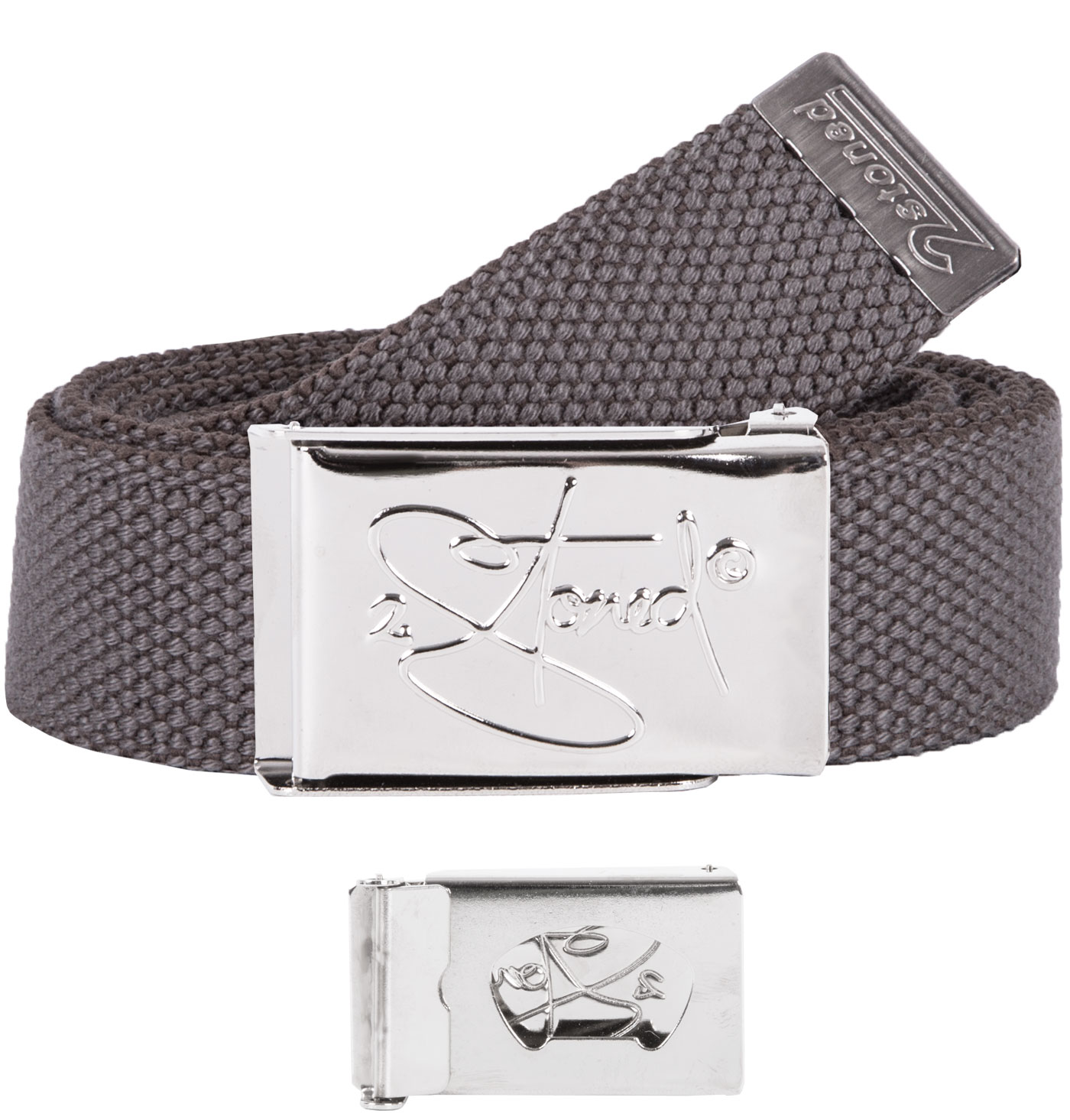 Bild von Schmaler Gürtel mit Flaschenöffner in Antharzit von 2stoned