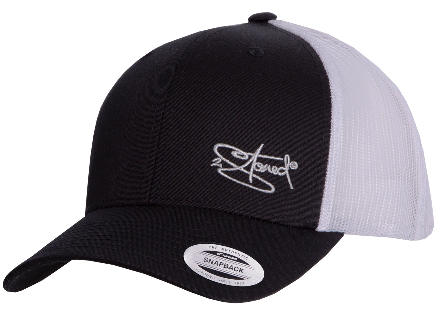 Bild von Original Flexfit Retro Trucker Snapback Cap in Schwarz-Weiss