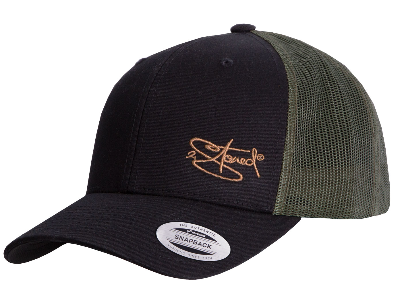 Bild von Original Flexfit Retro Trucker Snapback Cap in Schwarz-Olive