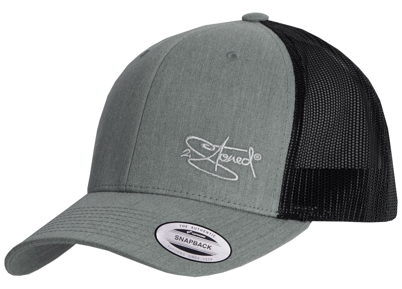 Bild von Original Flexfit Retro Trucker Snapback Cap in Grau-Schwarz