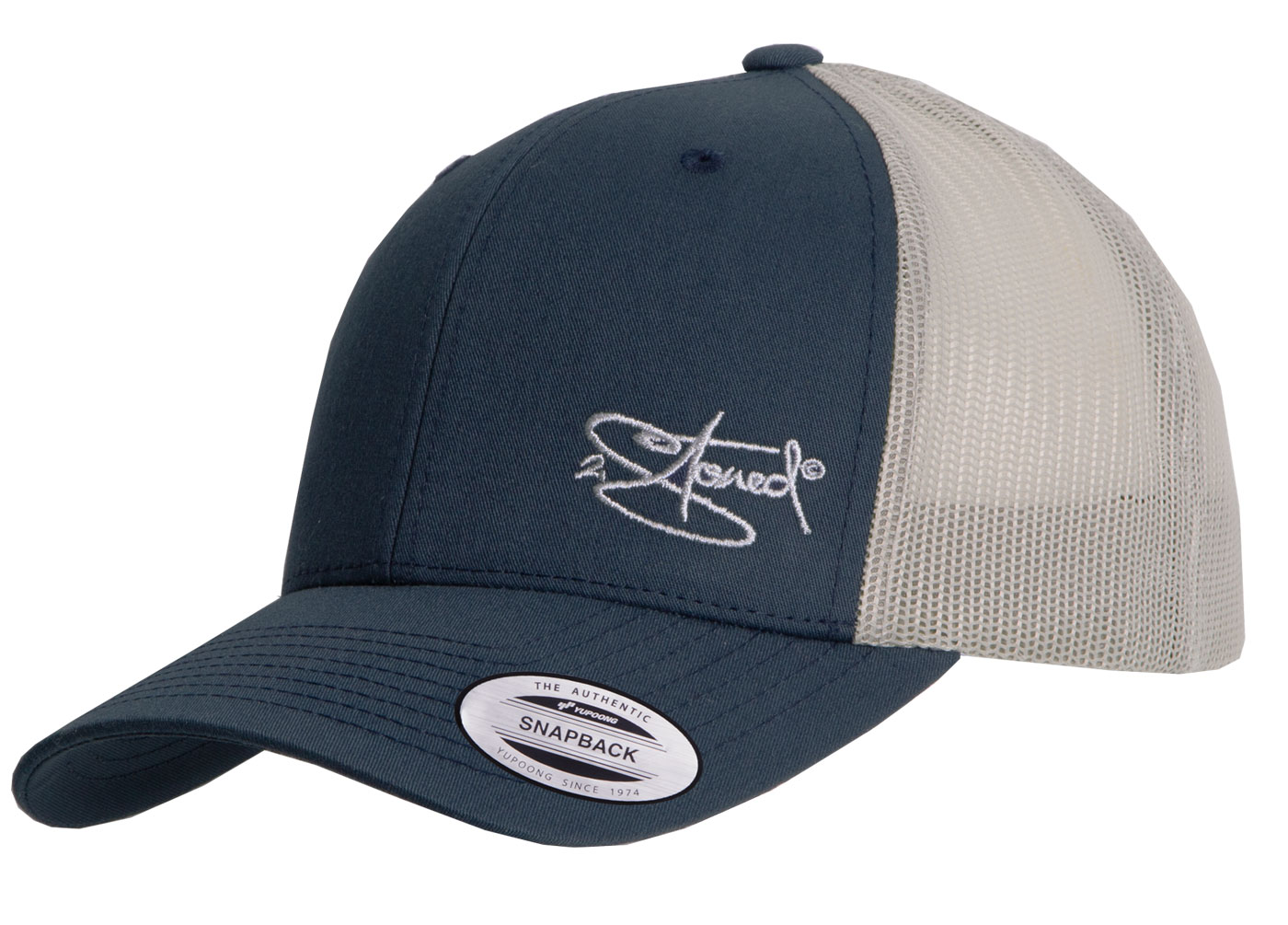 Bild von Original Flexfit Retro Trucker Snapback Cap in Navy-Grey
