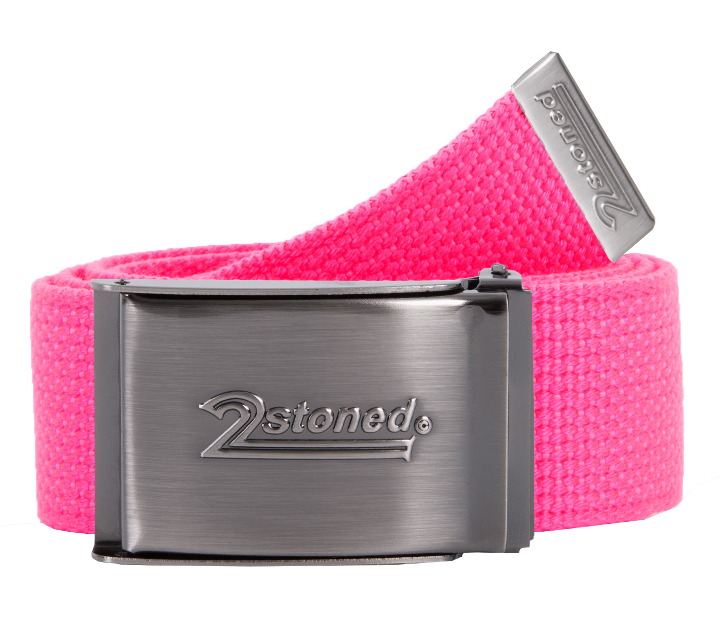 Bild von Breiter Gürtel Stoffgürtel SPEED in Neon-Pink von 2stoned