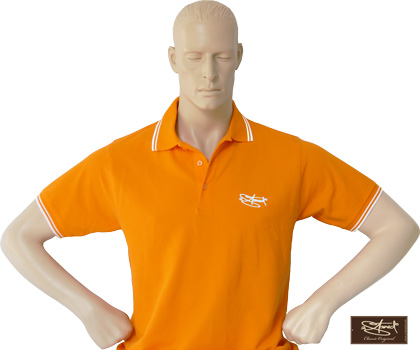 Bild von Polo Vintage in Orange mit "Classic Logo" von 2stoned